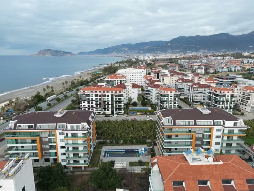 OXOPIA RESIDENCE Furnished 1+1 apartment in front of the sea in Kestel 