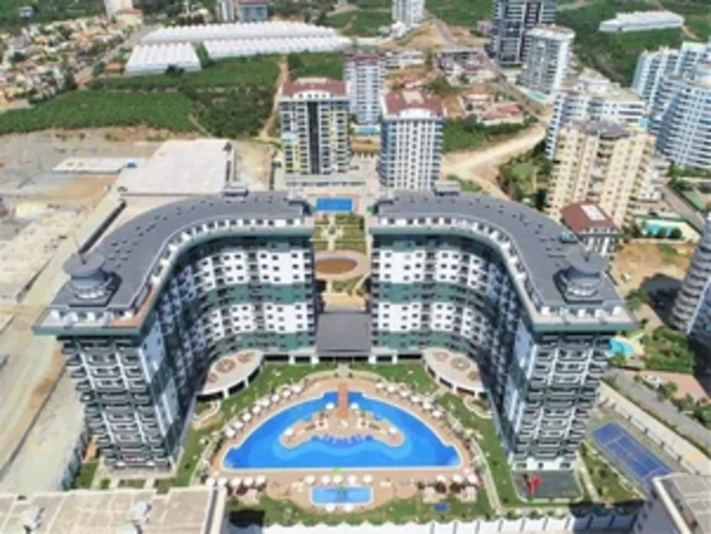 SERENİTY RESİDENCE Furnished 3+1 duplex with a sea view in Mahmutlar 