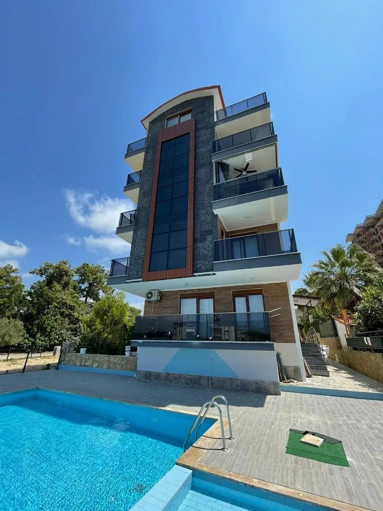 GÖKTAŞ APARTMENT Furnished 4+1 duplex in Avsallar