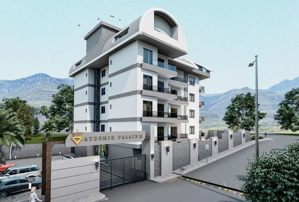 AYDEMİR PALACE 2 Project with 1+1 apartments and 3+1 sea view duplexes in Oba
