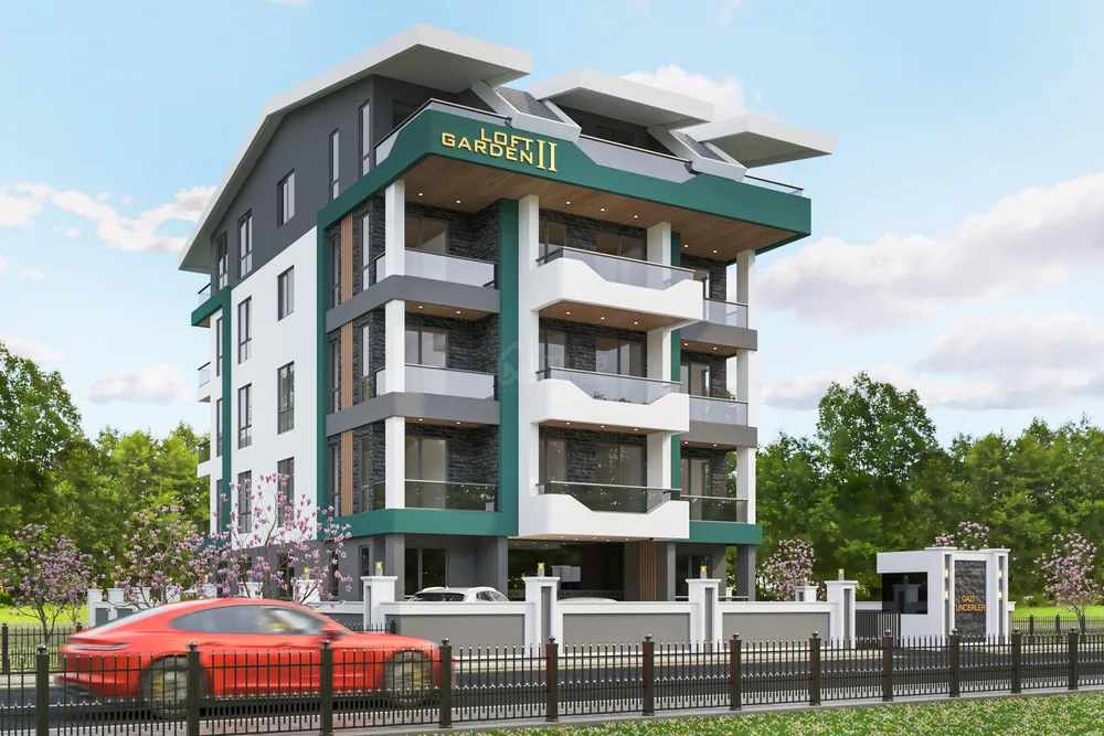LOFT GARDEN 2. New Project with 1+1, 2+1, 3+1 and 4+1 Apartments in Gazipaşa, Alanya