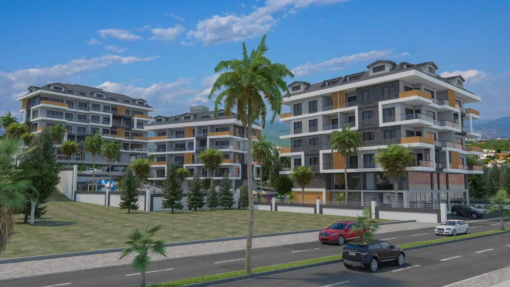 ANTARES CITY. New Project with 2+1, 3+1, 4+1, 5+1 Duplex Apartments in Hasbahce, Alanya